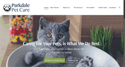 Desktop Screenshot of parkdalepet.com