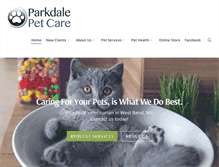 Tablet Screenshot of parkdalepet.com